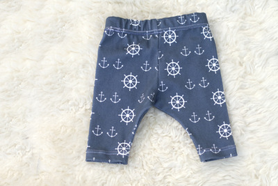 organic cotton leggings in 'sailor' 