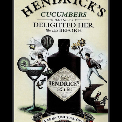 Hendricks unusual gin wall art cucumber delight hendricks poster home bar wall decor cucumbers never delighted her