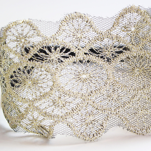 Antique Lace Headband - Gold - Thumbnail 1