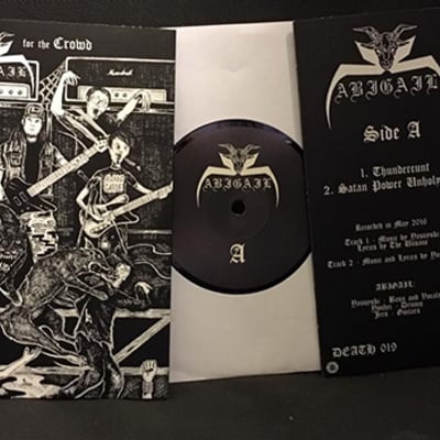 Abigail / lustrum (white vinyl) 'too wild for the crowd' 7"