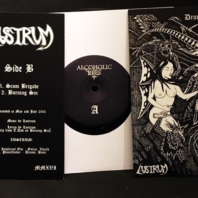 Alcoholic rites / lustrum (white vinyl)  'drunk and in charge' 7"