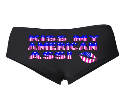KISS MY AMERICAN ASS Booty Shorts # 675