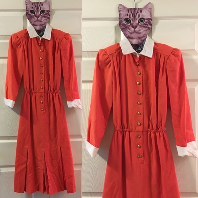 Vintage orange dress