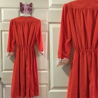 Vintage Orange dress - Thumbnail 1
