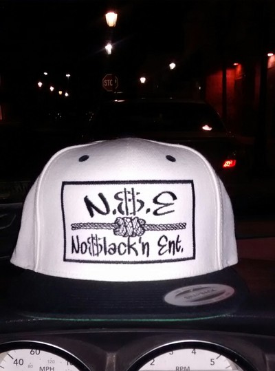 N$E No$lacknEnt. (White&Black) Business SnapBack Hat With Stars.