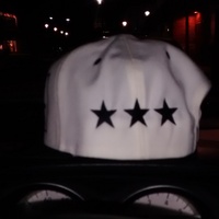 N$E No$lacknEnt. (White&Black) Business SnapBack Hat With Stars. - Thumbnail 1