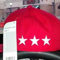 N$E No$lacknEnt. (White&Red) Business OverSeas (Japan) Fitted Hat With Stars. - Thumbnail 1