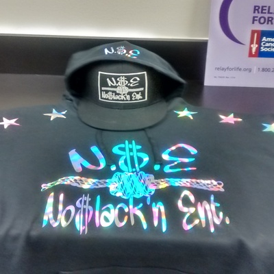 N$e no$lacknent. (black&metallic) business hoodie. 