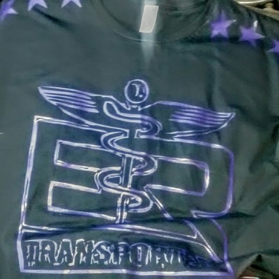 E.r datransporter (black&royal purple) artist shirt.