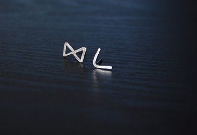 One Pair Rune Earrings, Germanic Viking Rune Earring, Elder Futhark, Sterling Silver, Danish, Norse Mythology, Ancient Rune Earring