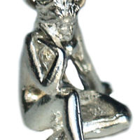 3D Silver Virgo Zodiac Sign Pendant - Thumbnail 1