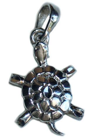 Sterling Silver Turtle Charm Pendant