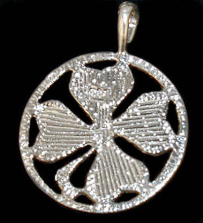 Sterling Silver Clover Pendant Charm
