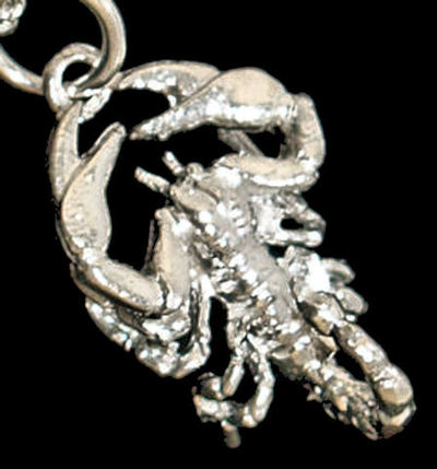 Sterling Silver 3D Scorpion Pendant Charm