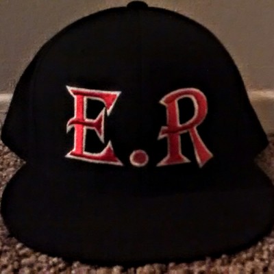 E.r datransporter original (black,red,&white) artist fitted hat.