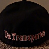 E.R DaTransporter Original (Black,Red,&White) Artist Fitted Hat. - Thumbnail 1