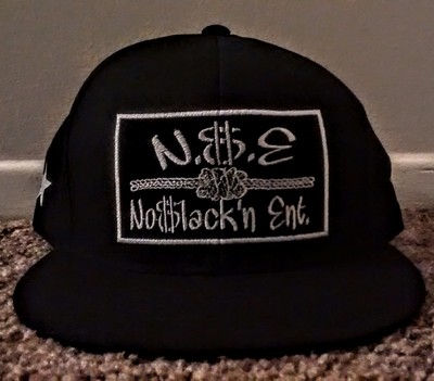 N$E No$lacknEnt. (Black&Silver) Business Fitted Hat With Stars.