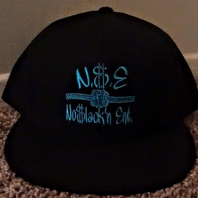 Original n$e no$lacknent. (black&teal blue) business fitted hat.