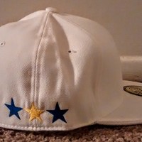 Exclusive (White,Blue,& Yellow) Bowl Bayarea Hat With Stars. - Thumbnail 1