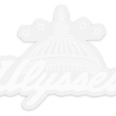 Nation of ulysses - 4" transparent die cut sticker