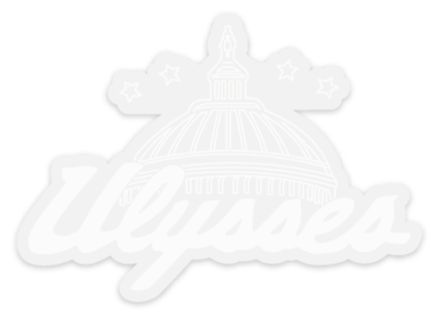 Nation of Ulysses - 4" Transparent Die Cut Sticker