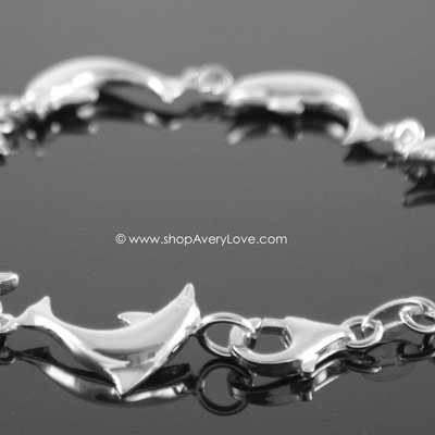 Dolphin bracelet ~ sterling silver