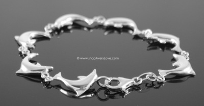 Dolphin Bracelet ~ Sterling Silver
