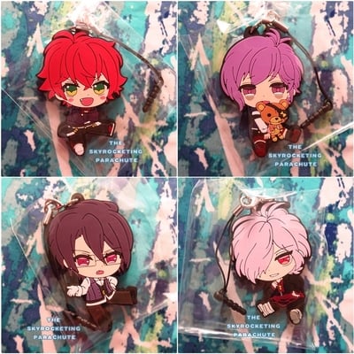 Diabolik lovers - p rubber strap - sakamaki shuu / ayato / kanato / reiji / raito / subaru - mukami ruki / azusa / yuuma - tsukinami shin / carla -