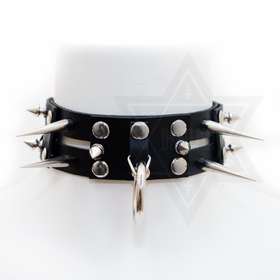 Spiky cage choker
