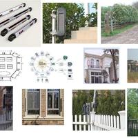 Solar-powered garden lamp with break-in alert barrier beams intrusion detector - Thumbnail 2