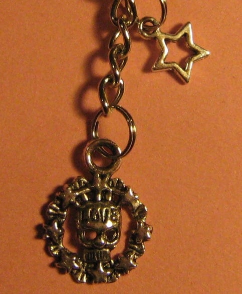 Love Skull Key Chain