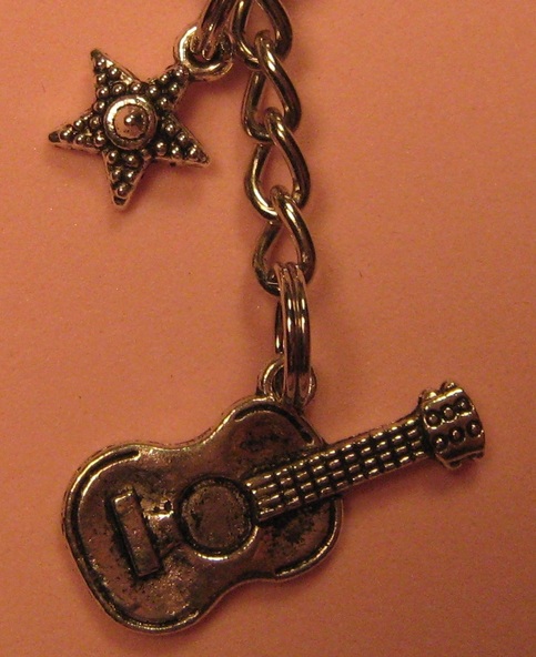 Guitar Star Key Chain