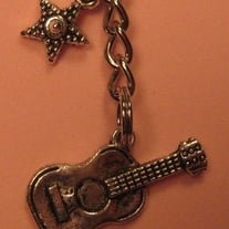 Guitar Star Key Chain