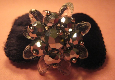 Silver Night Crystal Adjustable Ring