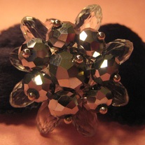 Silver Night Crystal Adjustable Ring