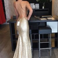 long prom dress,Sequin prom dress, Backless prom dress, Sexy prom dress, popular prom dress,BDS00007 - Thumbnail 1