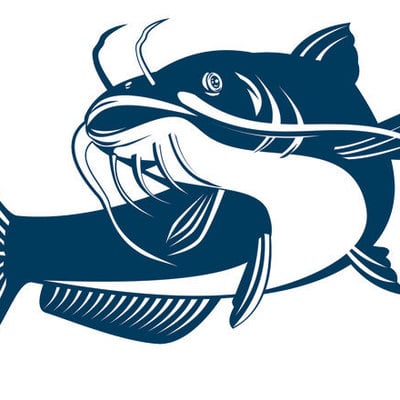 Catfish handmade outdoor vinyl decal fishermans sticker 