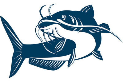 Catfish handmade outdoor vinyl decal fishermans sticker 
