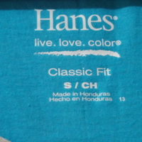 Small two tone women low cut t-shirt guns don't kill hanes - Thumbnail 2