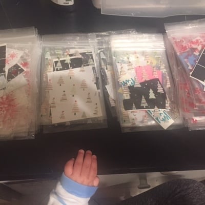 Christmas gift baggie