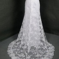 Simple Sheath Lace Wedding Dress - Thumbnail 1