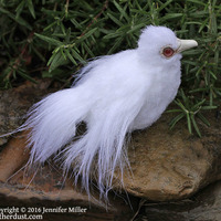 "Coo", the Albino Dove soft sculpture - Thumbnail 1