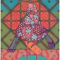 A Pair of Laughing Thrushes in a Cage in a Flower Shop on the Corner of North Ave in Baltimore 2 - Thumbnail 1