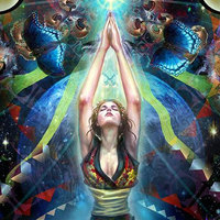 Meditation fantasy  sci-fi art print - Thumbnail 1