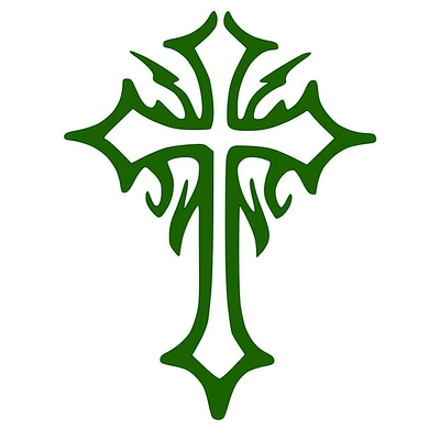 Colored tribal cross vinyl decal outdoor graphic decal sticker - Thumbnail 5