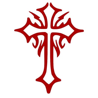 Colored tribal cross vinyl decal outdoor graphic decal sticker