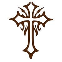 Colored tribal cross vinyl decal outdoor graphic decal sticker - Thumbnail 2