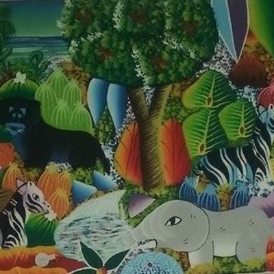 Jungle painting by michelet
