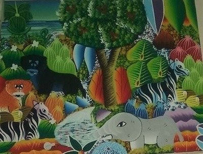 Jungle painting by michelet