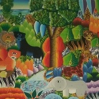 Jungle Painting by Michelet - Thumbnail 1